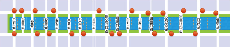 구명환 설치 위치를 나타낸 지도1