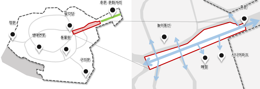 어린이대정원 정원 위치도 이미지1