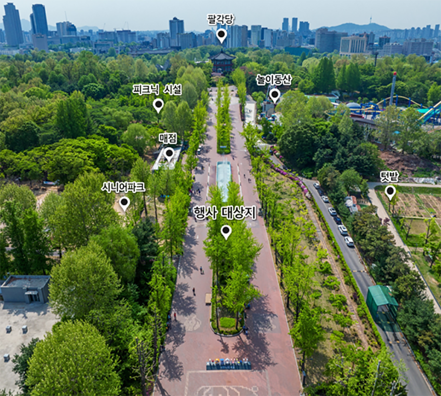 어린이대정원 정원 위치도 이미지2