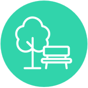 휴식 · 만남 공간 아이콘