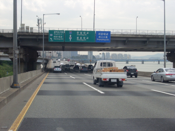 강변북로(구리방향) 당산철교 지난 1,660M 사진