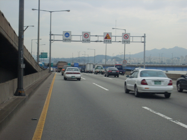 강변북로(구리방향) 서강대교 지난 1,170M 사진