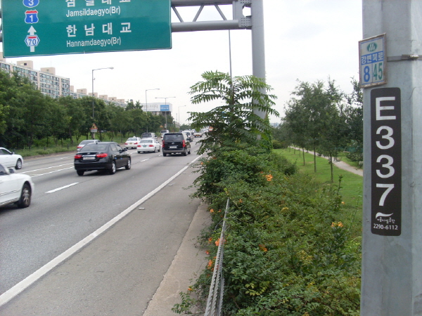 강변북로(구리방향) 동작대교 지난 30M 사진