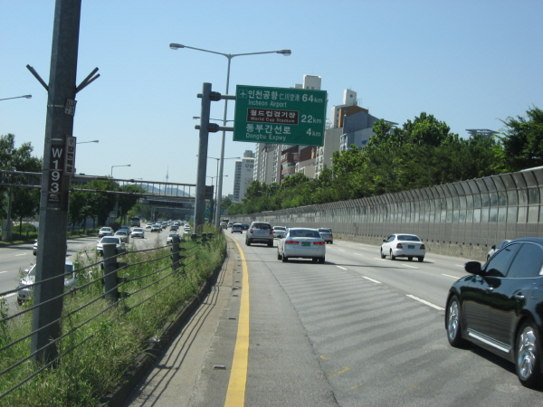 강변북로(난지방향) 잠실대교 지난 1,330M 사진