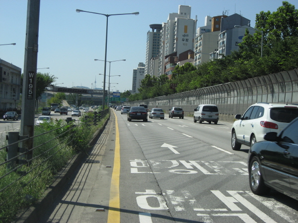 강변북로(난지방향) 잠실대교 지난 1,415M 사진