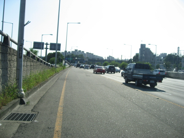 강변북로(난지방향) 한남대교 지난 1,620M 사진