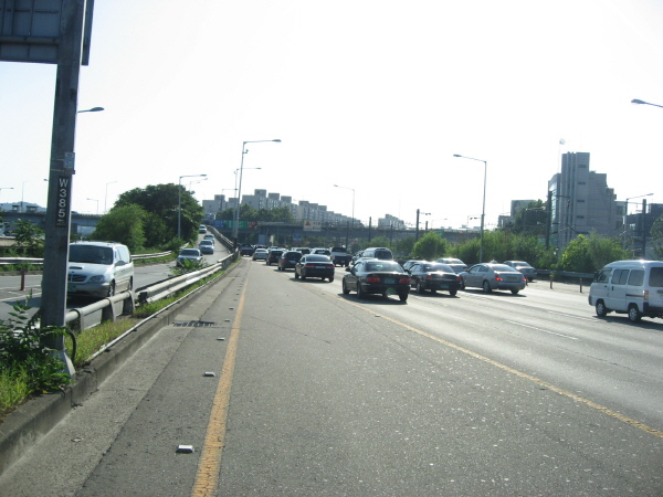 강변북로(난지방향) 한남대교 지난 1,710M 사진