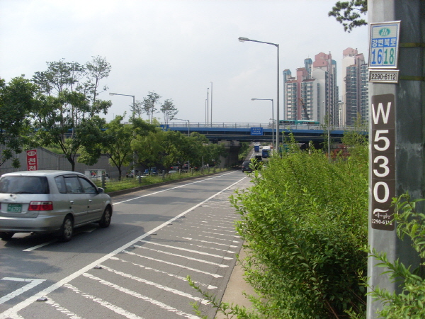 강변북로(난지방향) 원효대교 지난 1,060M 사진