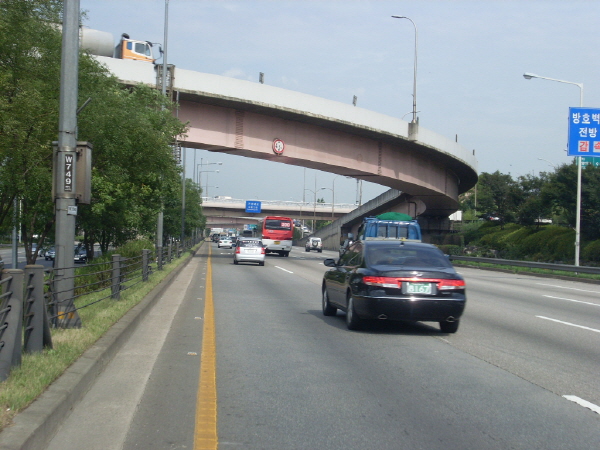 강변북로(난지방향) 성산대교 지난 3,100M 사진