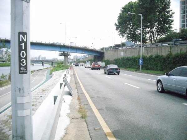 동부간선도로(상계방향) 장안철교 지난 1,940M 사진