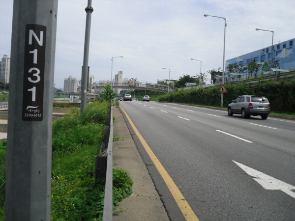 동부간선도로(상계방향) 군자교 지난 480M 사진