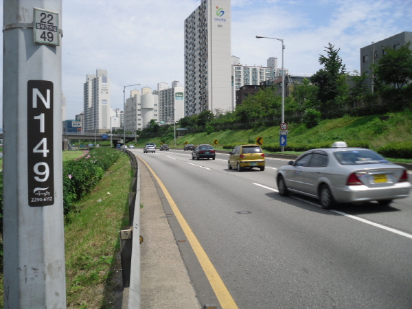 동부간선도로(상계방향) 군자교 지난 1,200M 사진