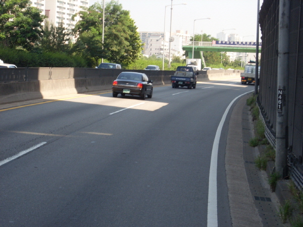 동부간선도로(상계방향)상계지하종점 지난 1,050M 사진