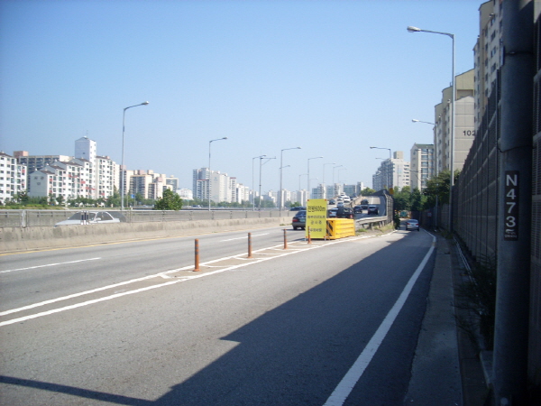 동부간선도로(상계방향)상계지하종점 지난 1,505M 사진