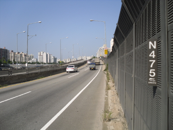 동부간선도로(상계방향)상계지하종점 지난 1,580M 사진