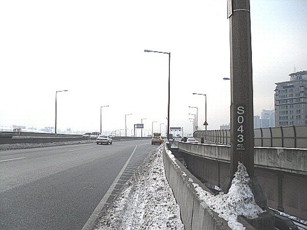 동부간선도로(장지방향) 청담대교종점 지난 385M (올림픽장지합류점) 사진