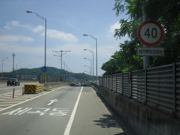 동부간선도로(장지방향) 장지진출램프 사진