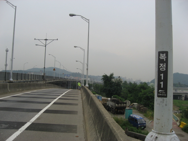 동부간선도로(장지방향)장지진출램프 시점 사진