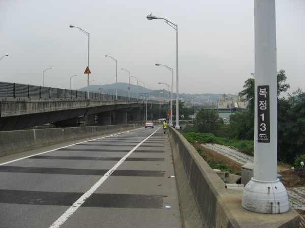 동부간선도로(장지방향)장지진출램프 시점 지난 100m 사진