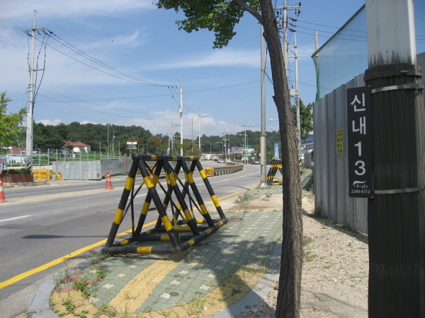 북부간선도로(하월곡방향) 신내진출램프 시점 지난 300M 사진