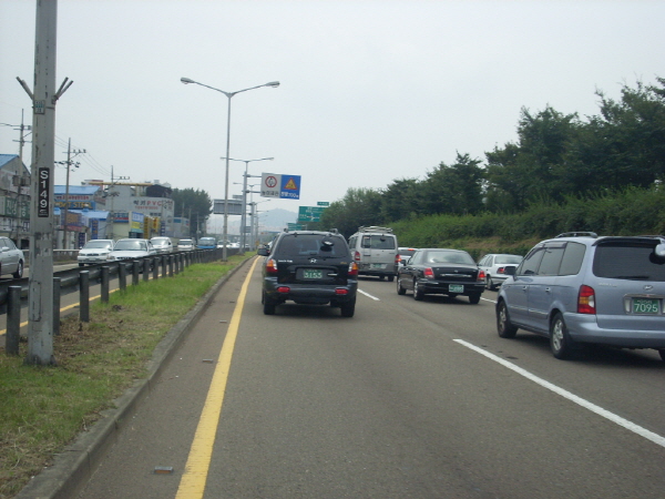 서부간선도로(시흥방향) 오금지하차도 지난 300M 사진