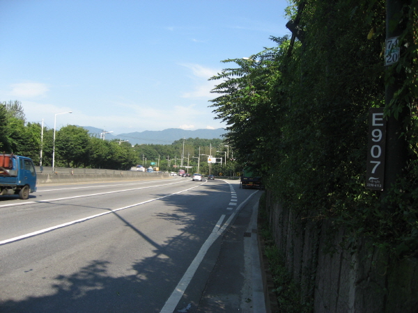 올림픽대로(하일방향) 광진교 지난 3060M 사진