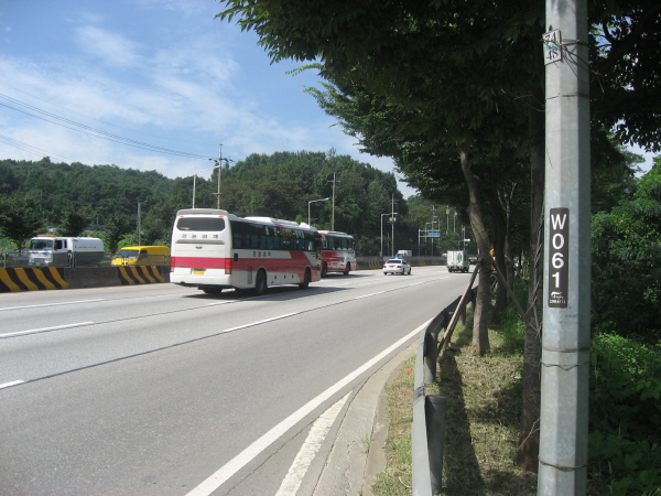 올림픽대로(공항방향) 고덕천교 종점 지난 840M 사진